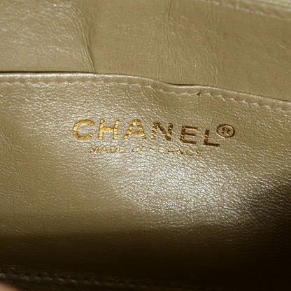 Chanel Lambskin Chocolate Bar Accordion Mademoiselle Small Flap Light Gold 7 of 8