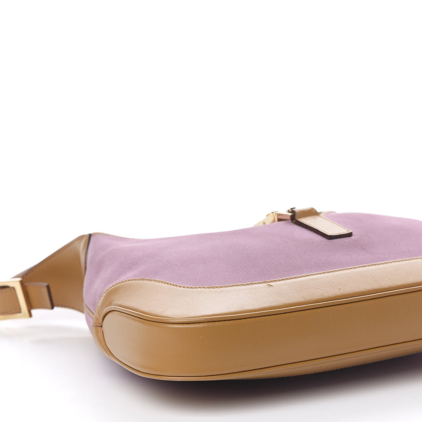 Suede Jackie O Hobo Pink Light Brown