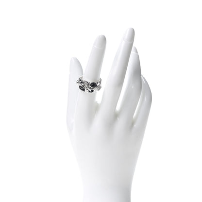 David Yurman Sterling Silver Diamond Black Onyx Hematite Confetti Ring 54 7 2 of 4