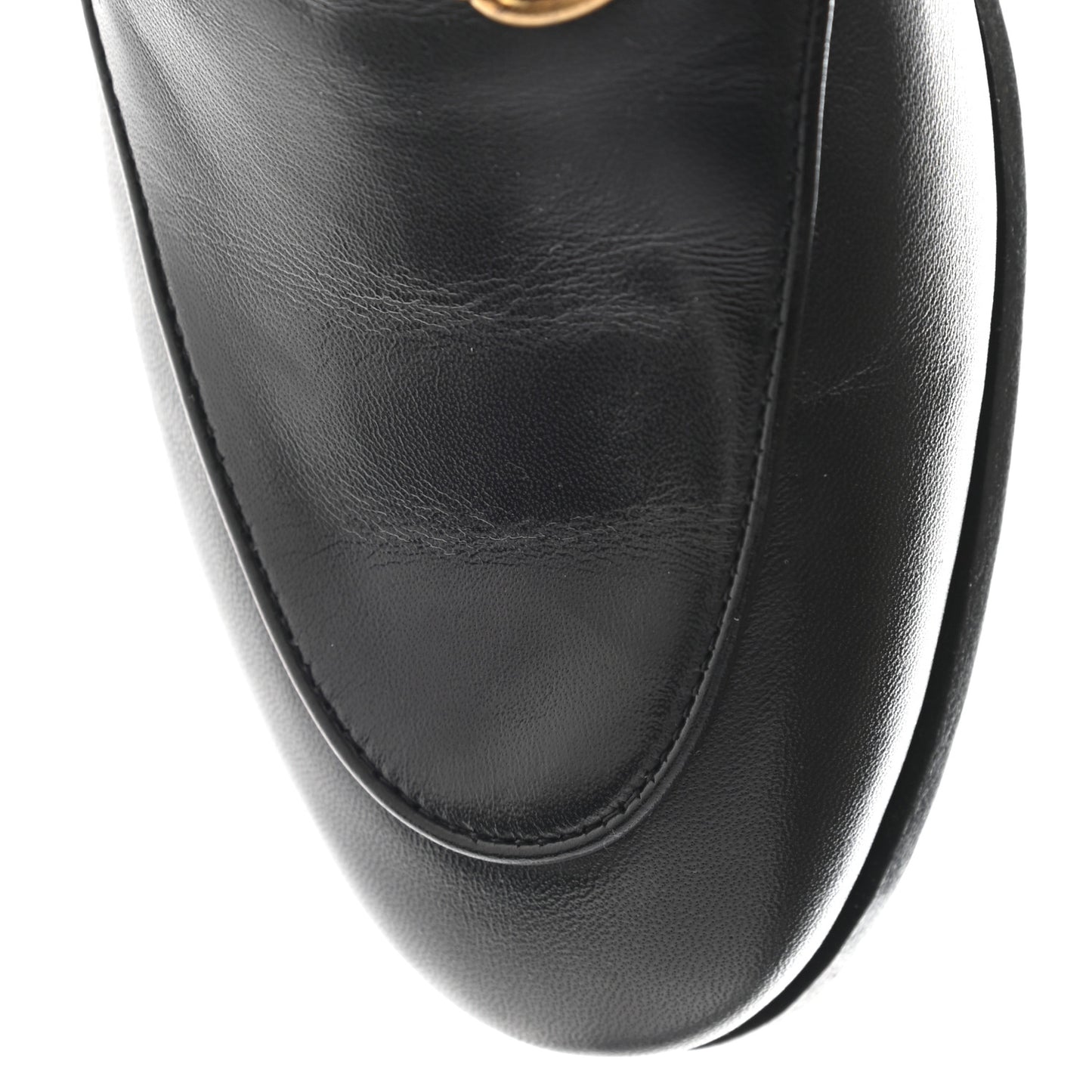 Lambskin Womens Brixton Horsebit Loafers 37 Black