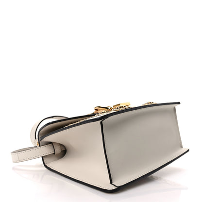 Gucci Calfskin Animal Studs Mini Sylvie Top Handle Bag White 4 of 11