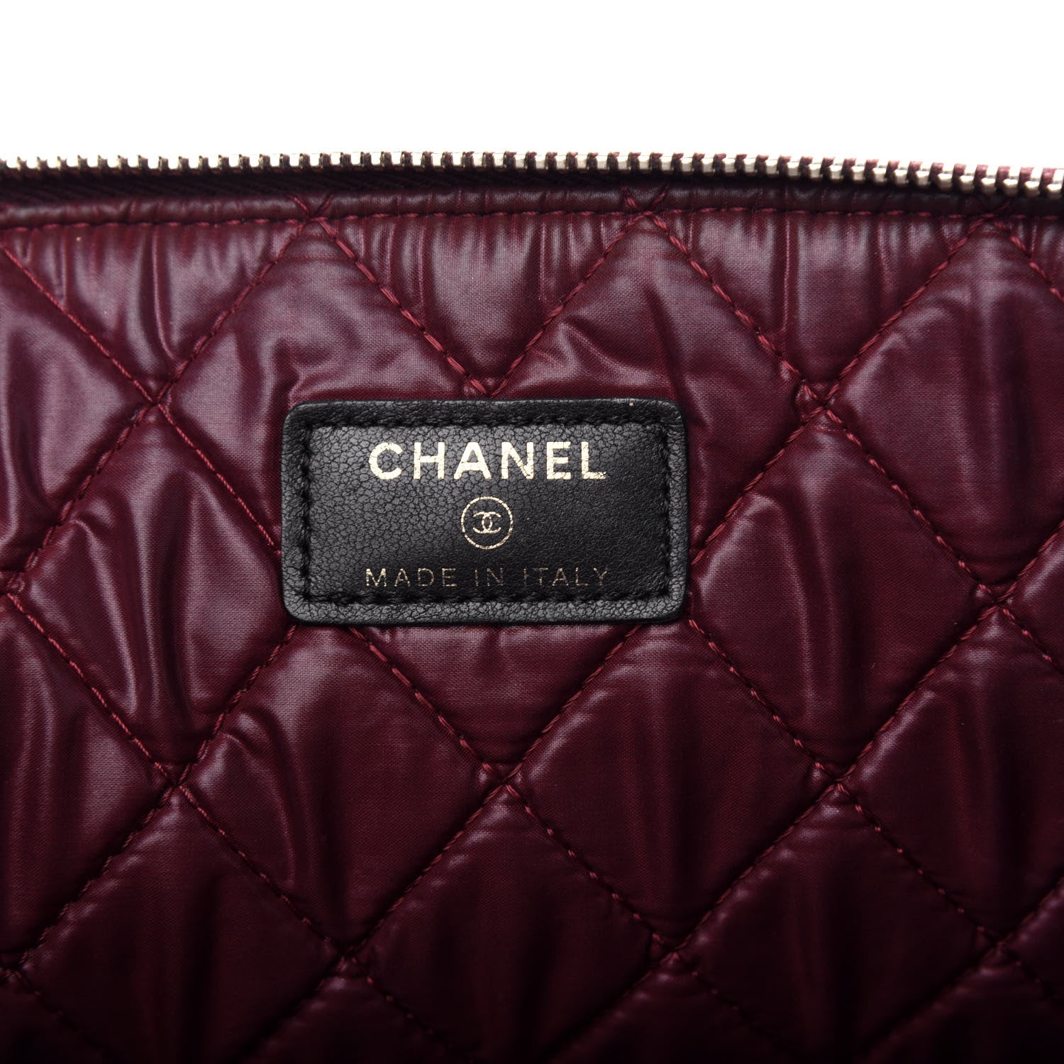 Chanel Lambskin Quilted Large Cosmetic Case Black 6 of 8