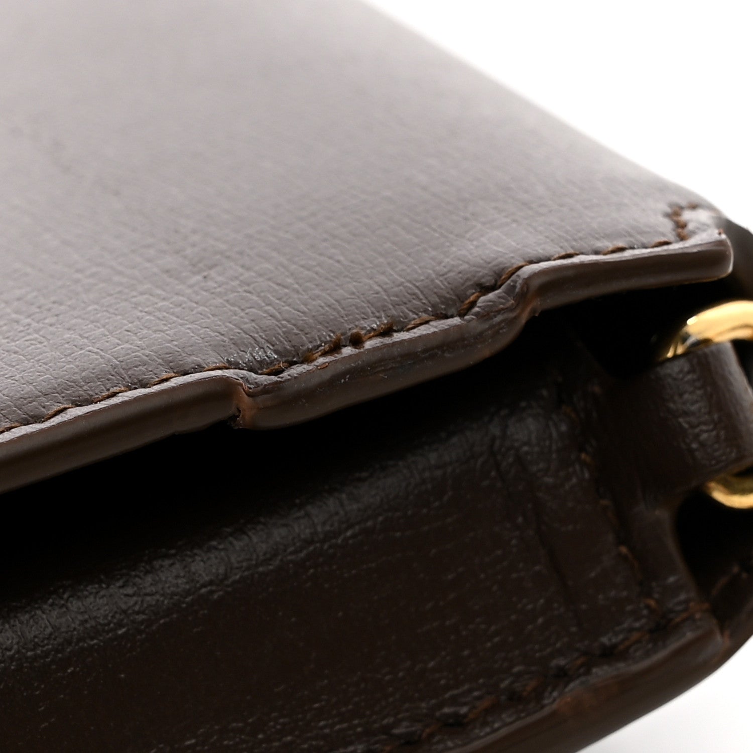 Saint Laurent Smooth Calfskin Monogram Phone Holder Crossbody Green Hunting 12 of 13