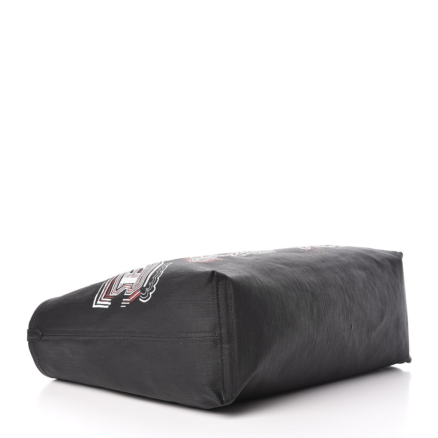 Burberry Coated Canvas Mega Check Medium Doodle Tote Black 7 of 16