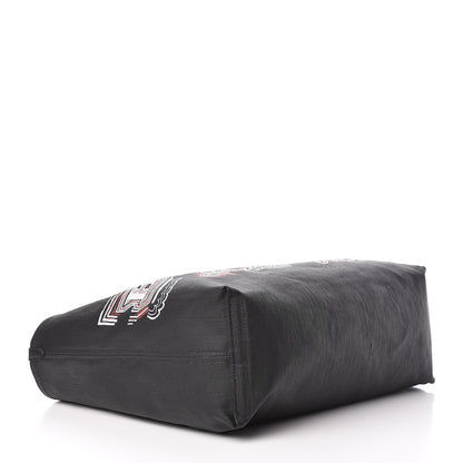 Burberry Coated Canvas Mega Check Medium Doodle Tote Black 7 of 16