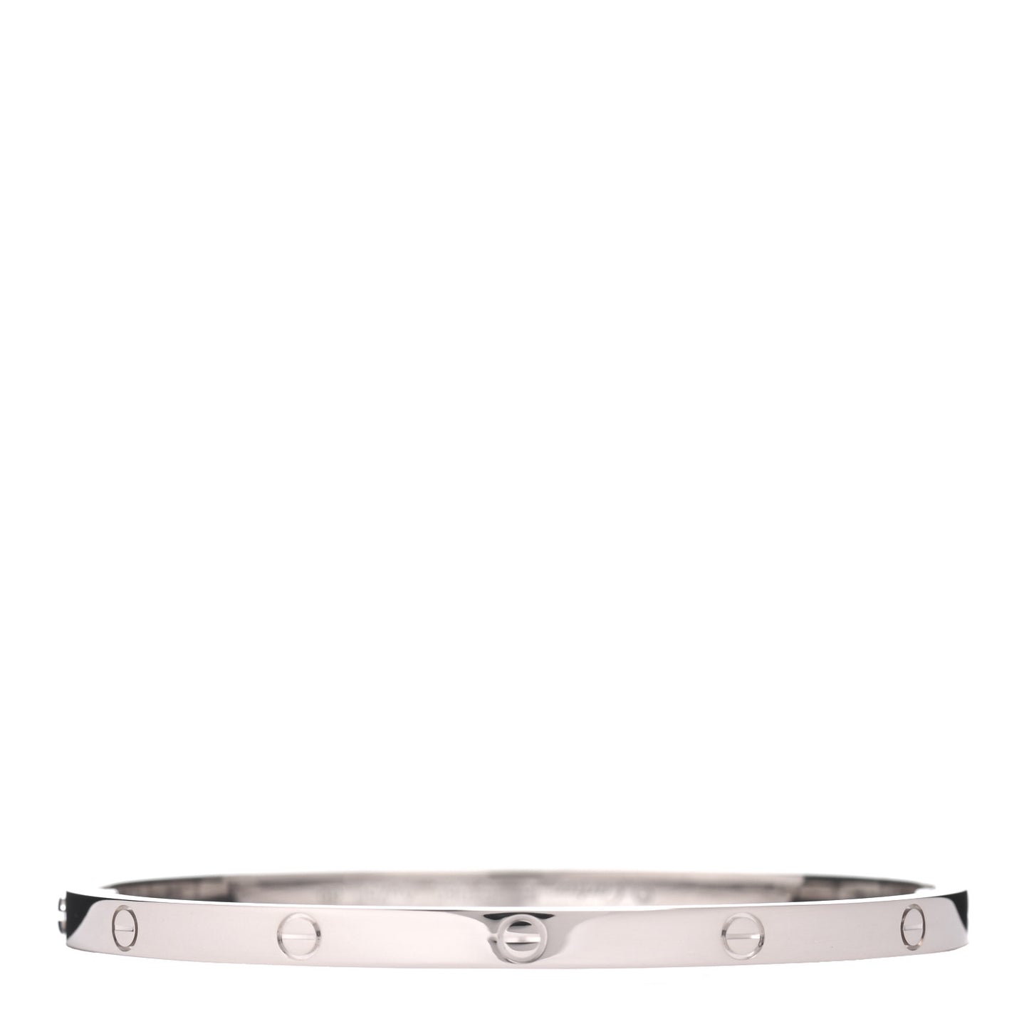 18K White Gold Small LOVE Bracelet 16
