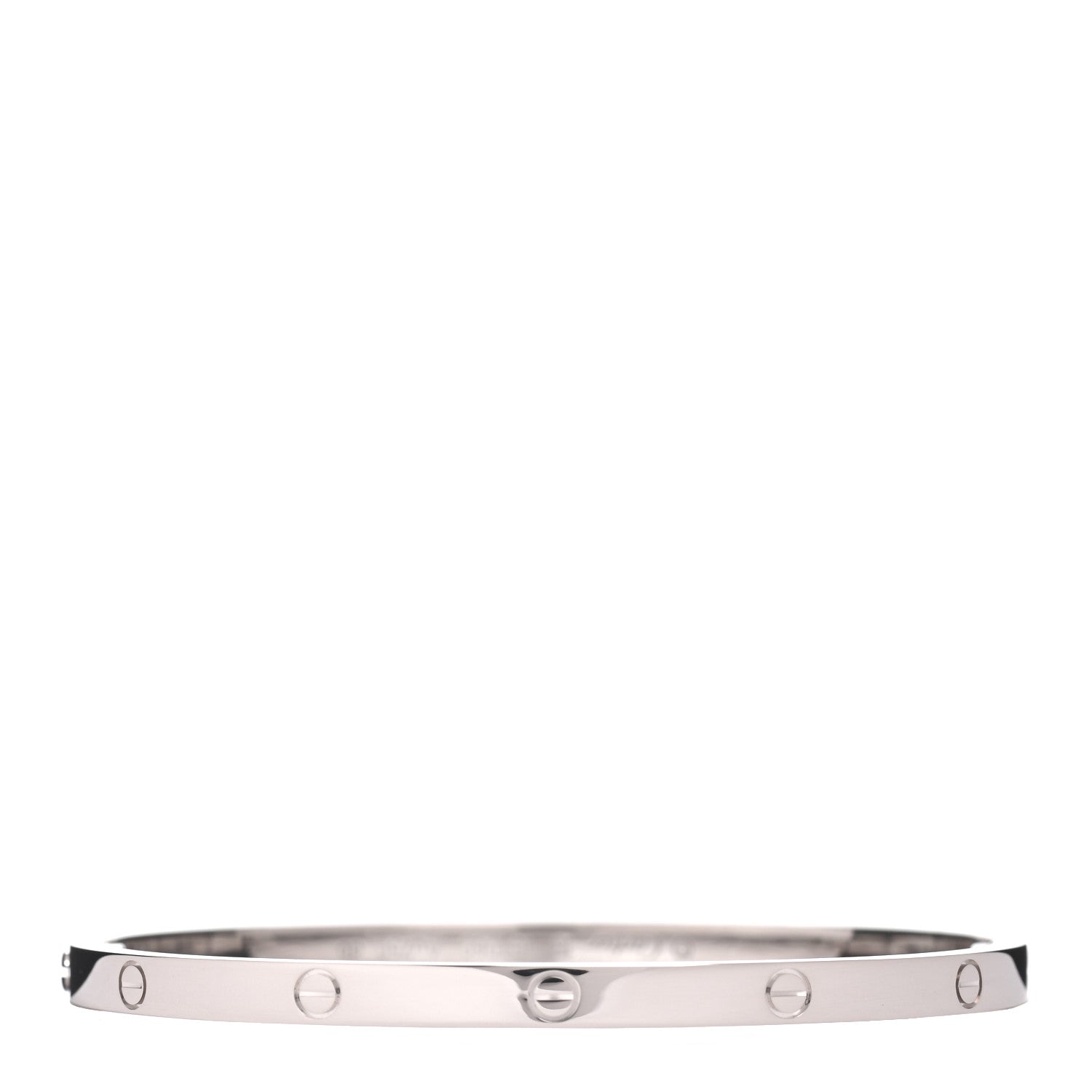 Cartier 18K White Gold Small LOVE Bracelet 16 1 of 4