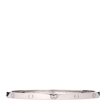 Cartier 18K White Gold Small LOVE Bracelet 16 1 of 4