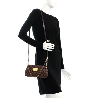 Louis Vuitton Damier Ebene Eva Clutch 2 of 7