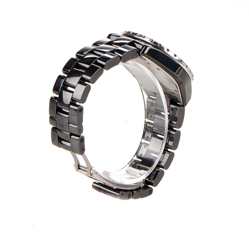Chanel Stainless Steel Ceramic 38mm J12 Automatic Watch Black 4 of 7