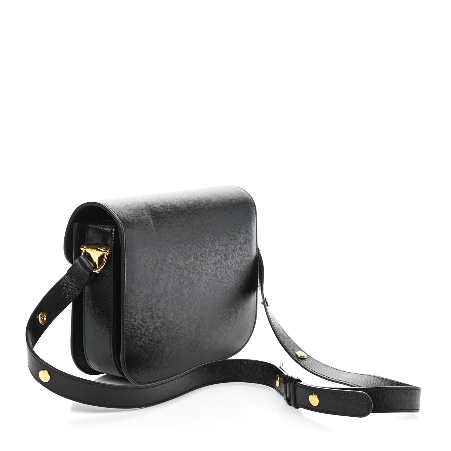 Azalea Calfskin Horsebit 1955 Shoulder Bag Black