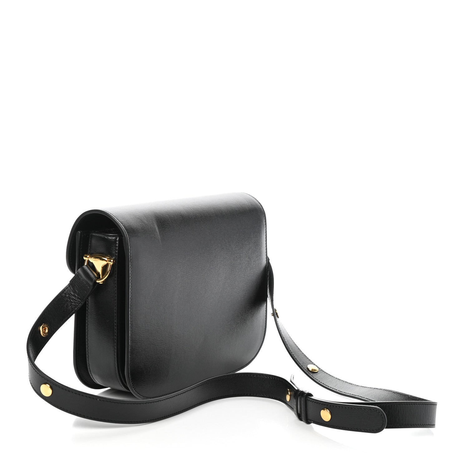 Gucci Azalea Calfskin Horsebit 1955 Shoulder Bag Black 3 of 9
