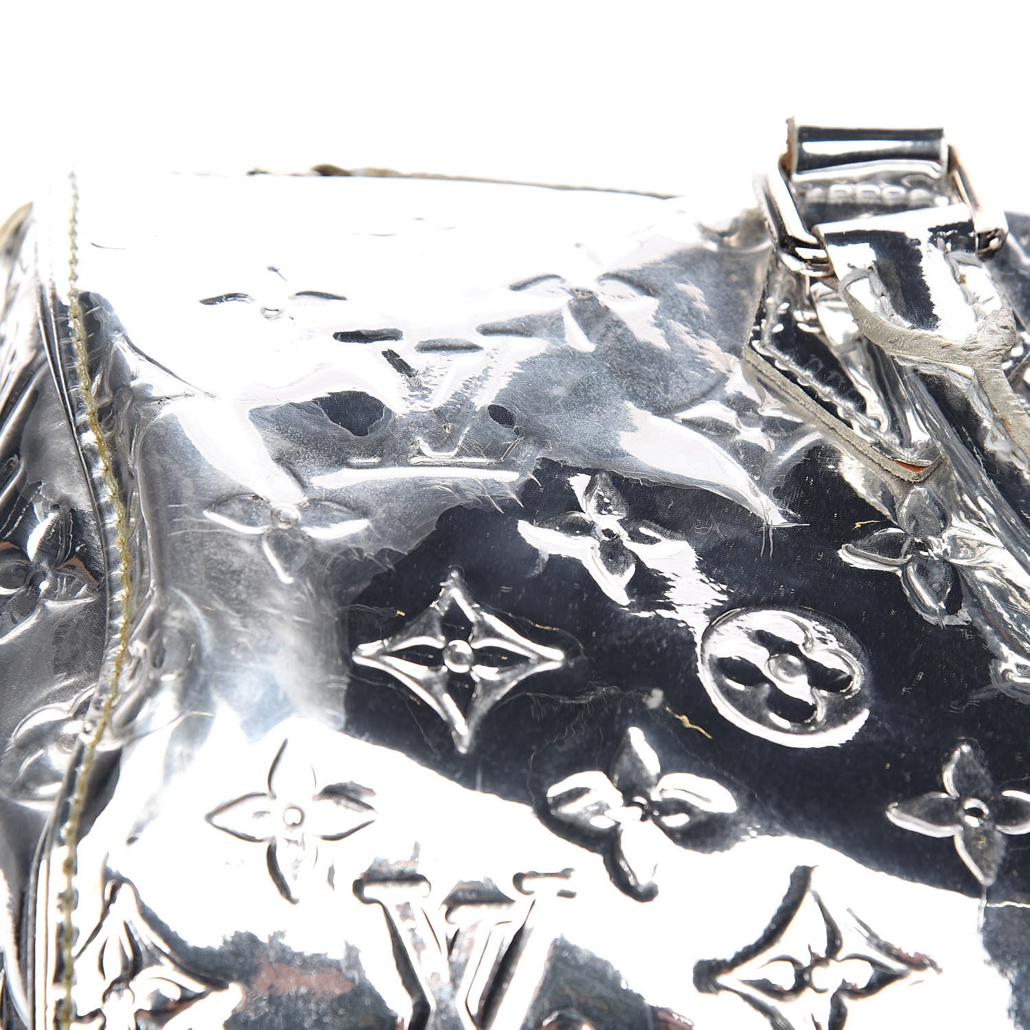 Louis Vuitton Monogram Miroir Speedy 30 Silver 19 of 22