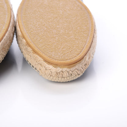Saint Laurent Lambskin Monogram Espadrilles 39 Black 12 of 13