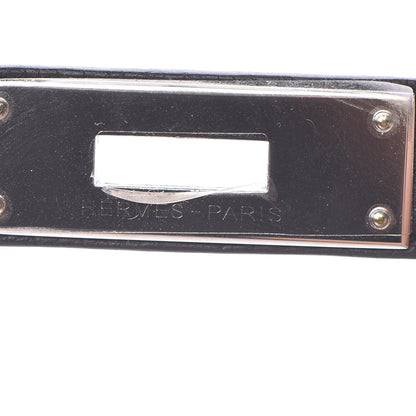 Hermes Togo Verso Kelly Retourne 35 Black Bleu Agate 25 of 40