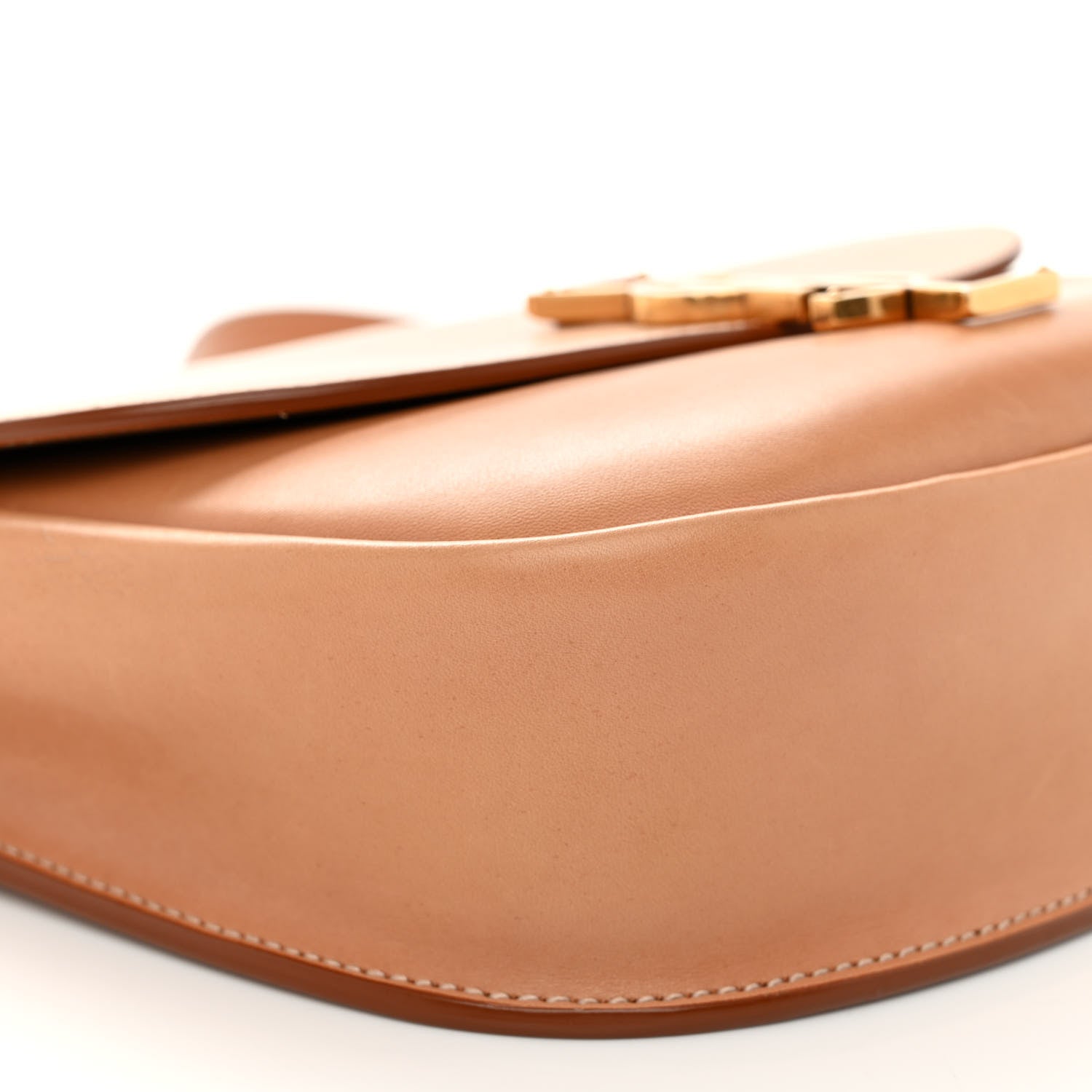 Saint Laurent Smooth Vintage Calfskin Monogram Medium Kaia Satchel Gold 8 of 10