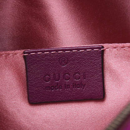 Gucci Velvet Matelasse GG Marmont Belt Bag 85 34 Fuchsia Violet Cyclamen 5 of 11