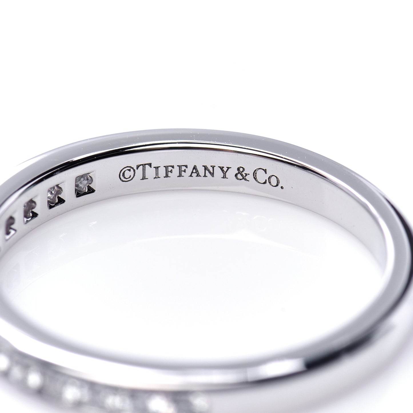 Platinum Diamond 2.5mm Half Circle Wedding Band Ring 51 5.75