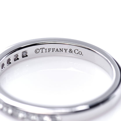 Tiffany Platinum Diamond 2.5mm Half Circle Wedding Band Ring 51 5.75 4 of 6