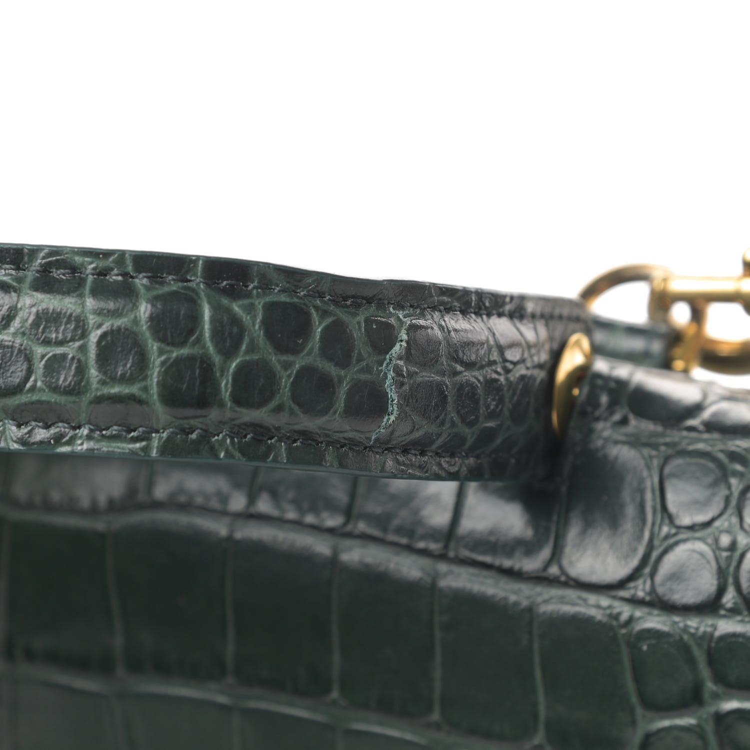 Celine Calfskin Crocodile Embossed Micro Belt Bag Amazone 10 of 11