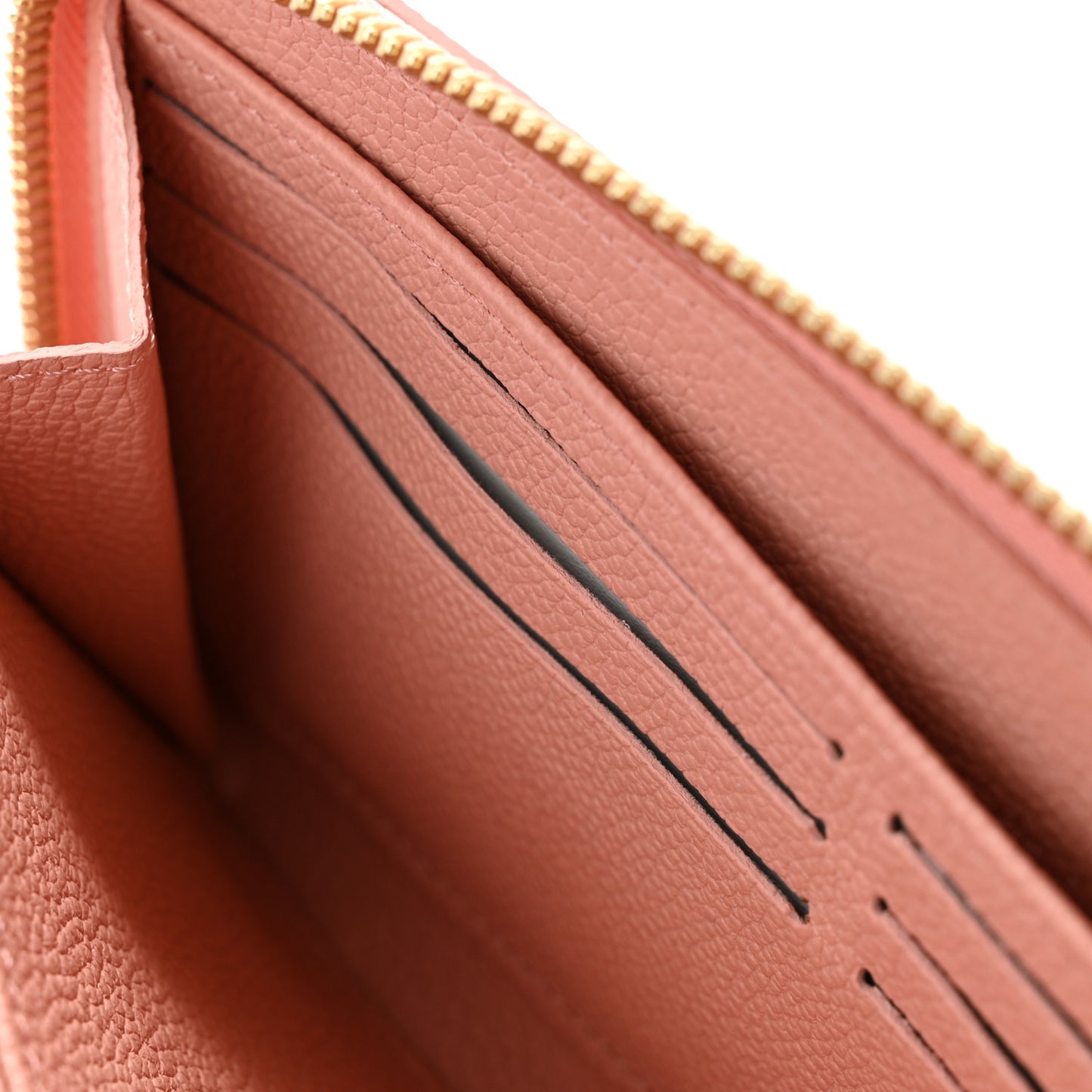 Empreinte Monogram Giant Zippy Wallet Rose Trianon Creme