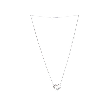 Tiffany Platinum Diamond Small Heart Pendant Necklace 3 of 7