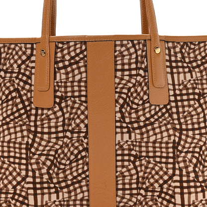 MCM Visetos Medium Liz Reversible Shopper Tote Cognac 13 of 17