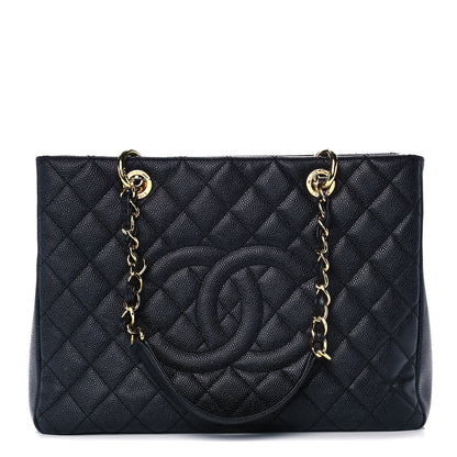 Chanel Caviar Quilted Grand Shopping Tote GST Black 1 of 13