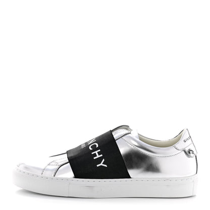 Givenchy Calfskin Band Logo Womens Urban Street Sneakers 36 Silvery 1 of 9