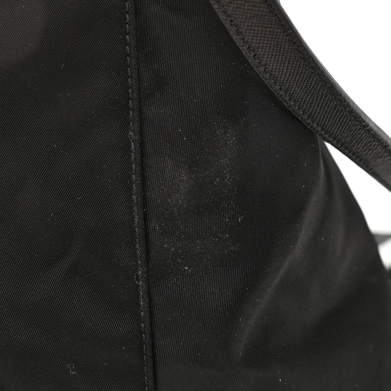 Prada Tessuto Nylon Saffiano Tote Black 10 of 11