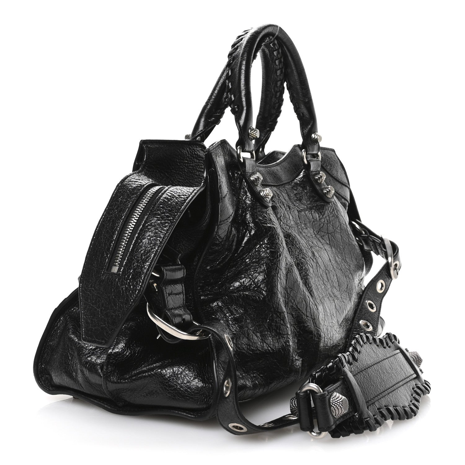 Balenciaga Agneau Arena Neo Cagole City Handbag Black 3 of 11