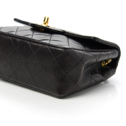 Chanel Lambskin Quilted Mini Square Flap Black 7 of 10