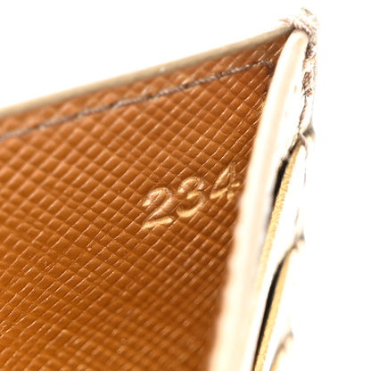 Prada Metallic Saffiano Triangle Card Holder Platino 7 of 9