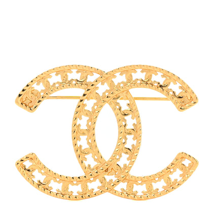 Chanel Metal CC Brooch Gold 1 of 5