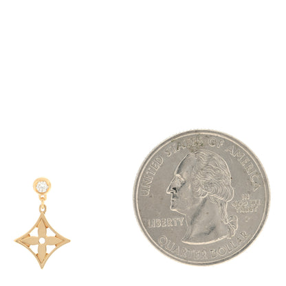 Louis Vuitton 18K Yellow Gold Diamond Idylle Blossom Single Stud Earring 2 of 4