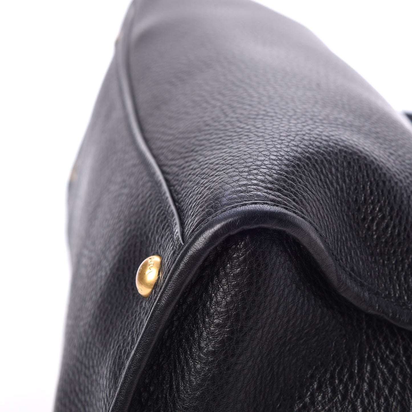 Vitello Daino Shopping Satchel Black