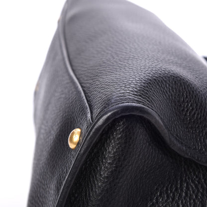 Prada Vitello Daino Shopping Satchel Black 11 of 13