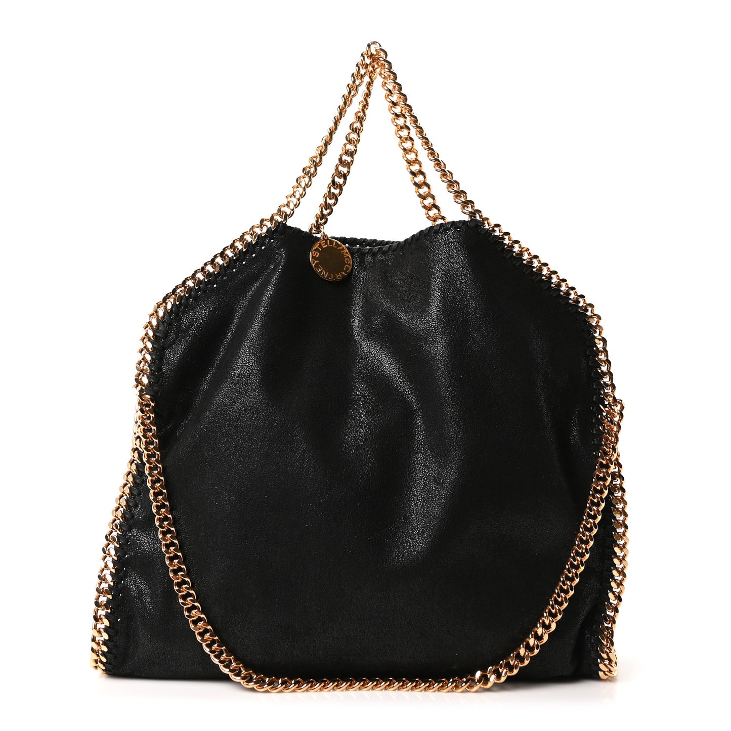 Shaggy Deer Falabella Fold Over Tote Black