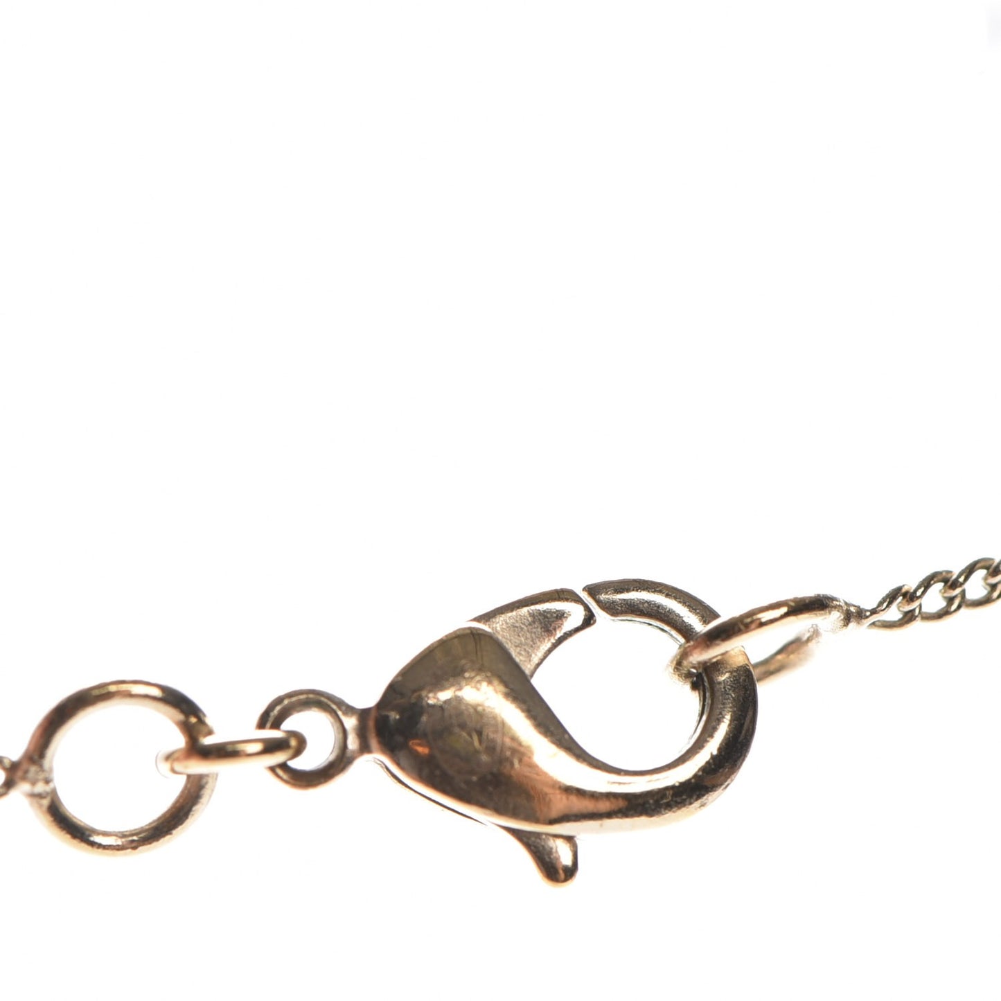 Baguette Crystal CC Necklace Gold