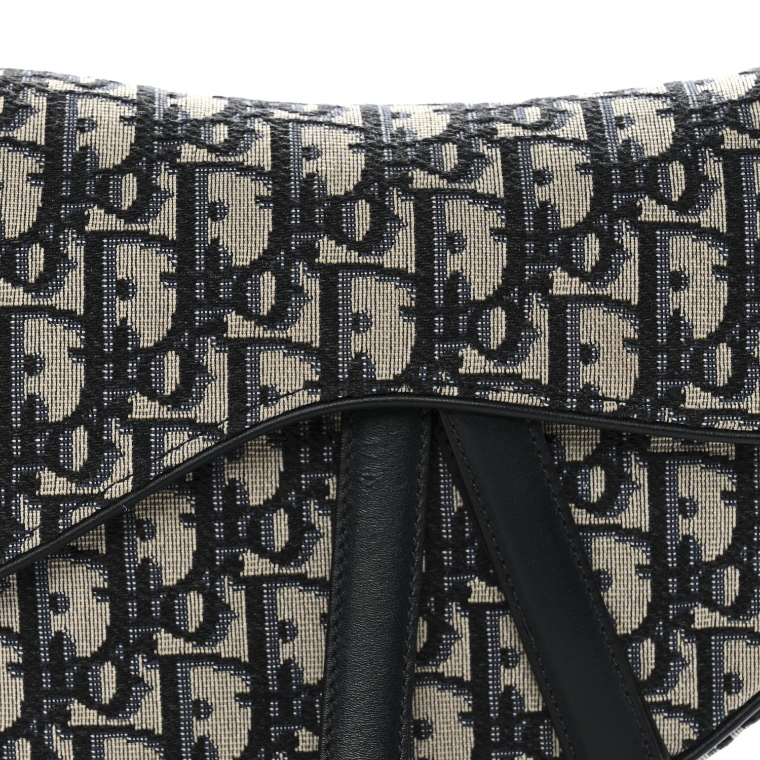 Christian Dior Oblique Saddle Bag Blue 8 of 12