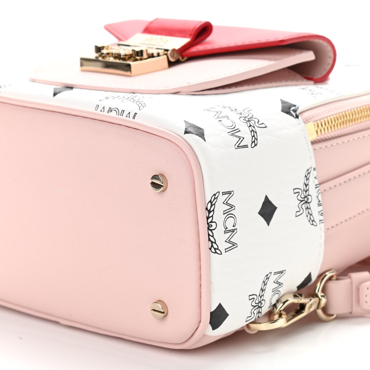 MCM Vistetos X-Mini Patricia Backpack Block Pink 9 of 9