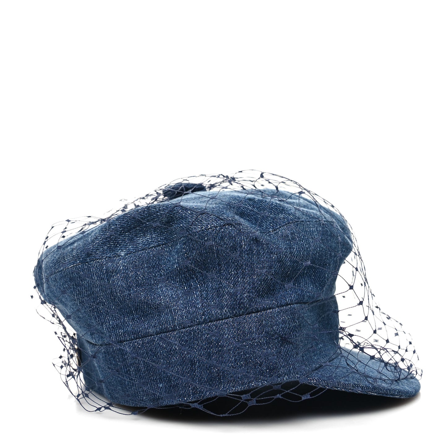 Denim Arty Cap with Veil 58 Blue