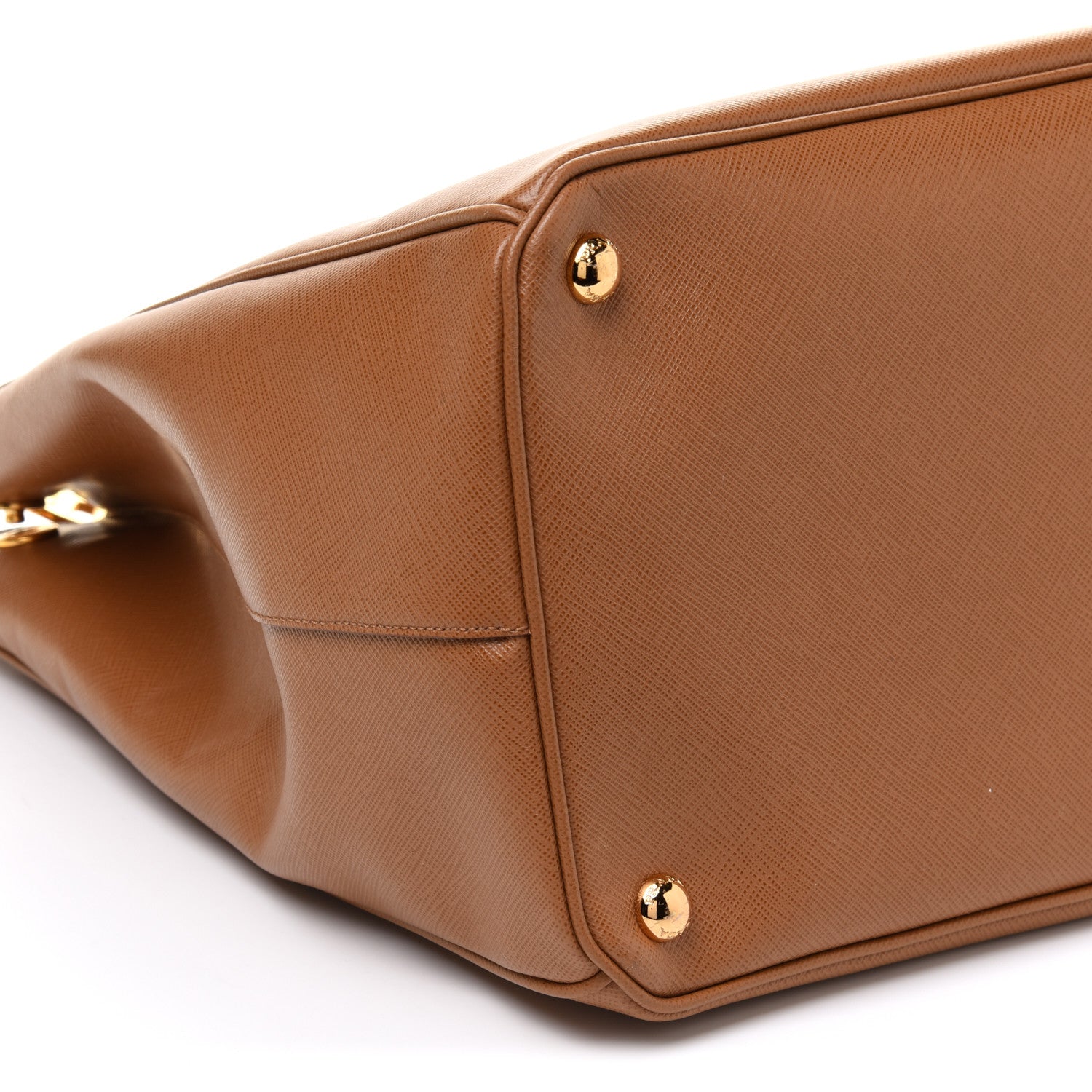 Prada Saffiano Lux Extra Large Galleria Double Zip Tote Caramel 9 of 10