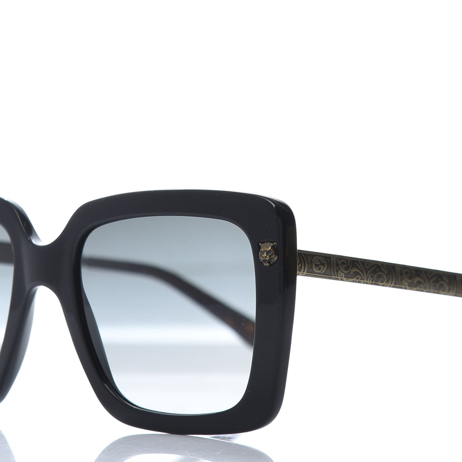 Gucci Oversize Square Sunglasses GG0216S Black 5 of 9