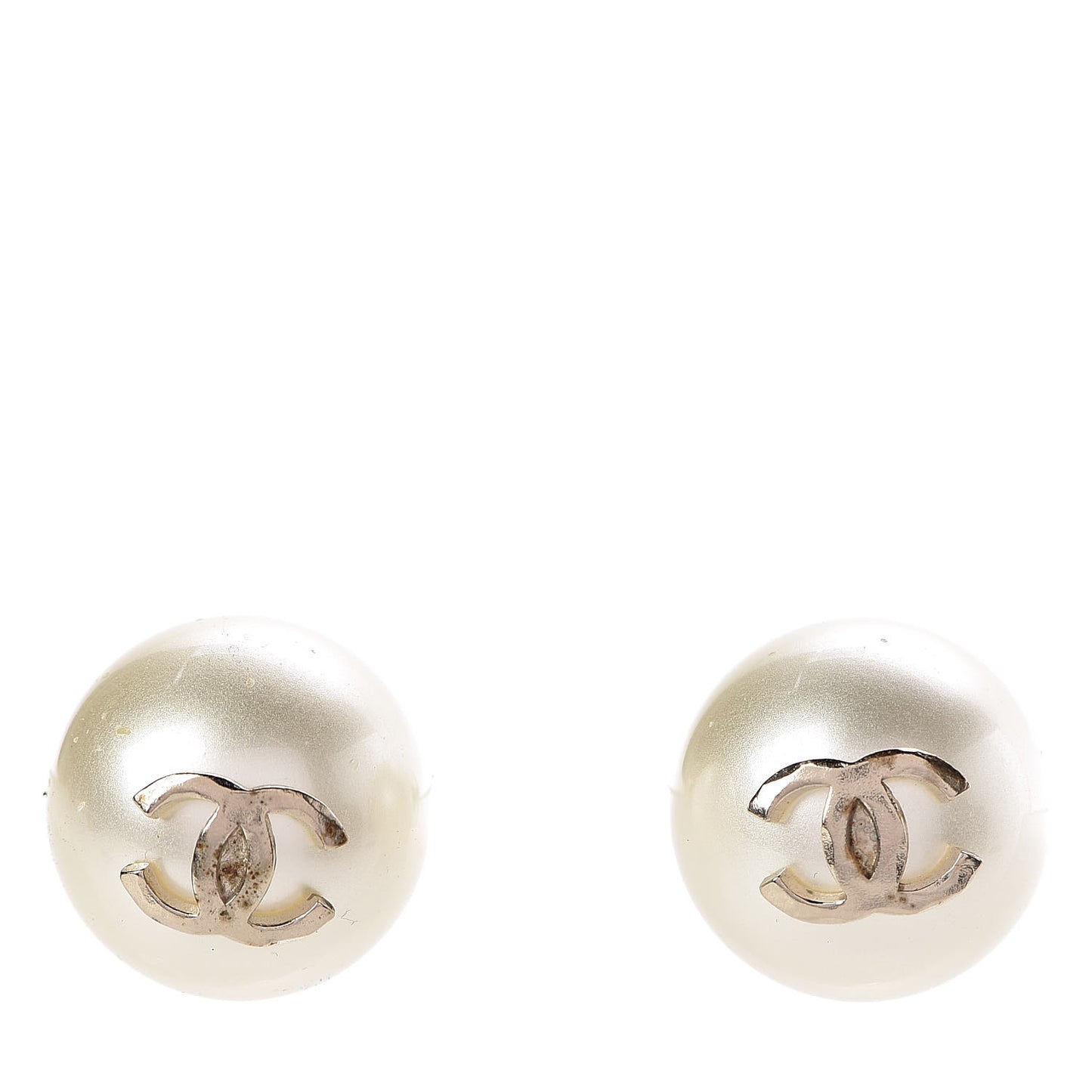 Pearl CC Large Earrings Gold