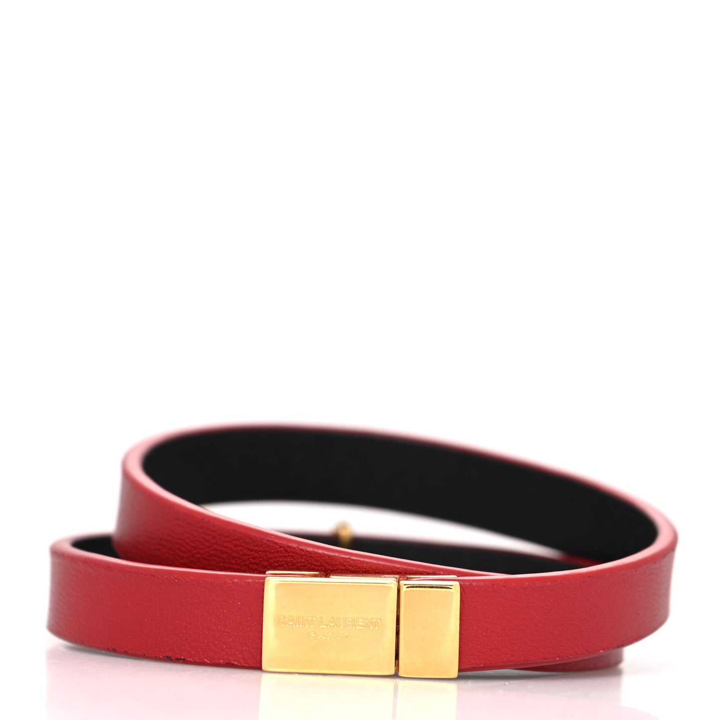 Calfskin Opyum Double Wrap Bracelet L Rouge Eros