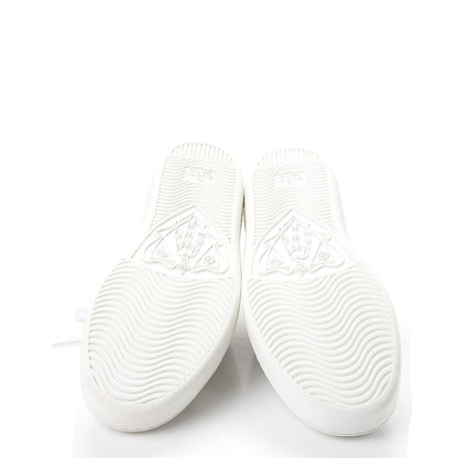 Gucci Calfskin Ayers Bee Embroidered Womens Ace Sneakers 37.5 White Green 5 of 13