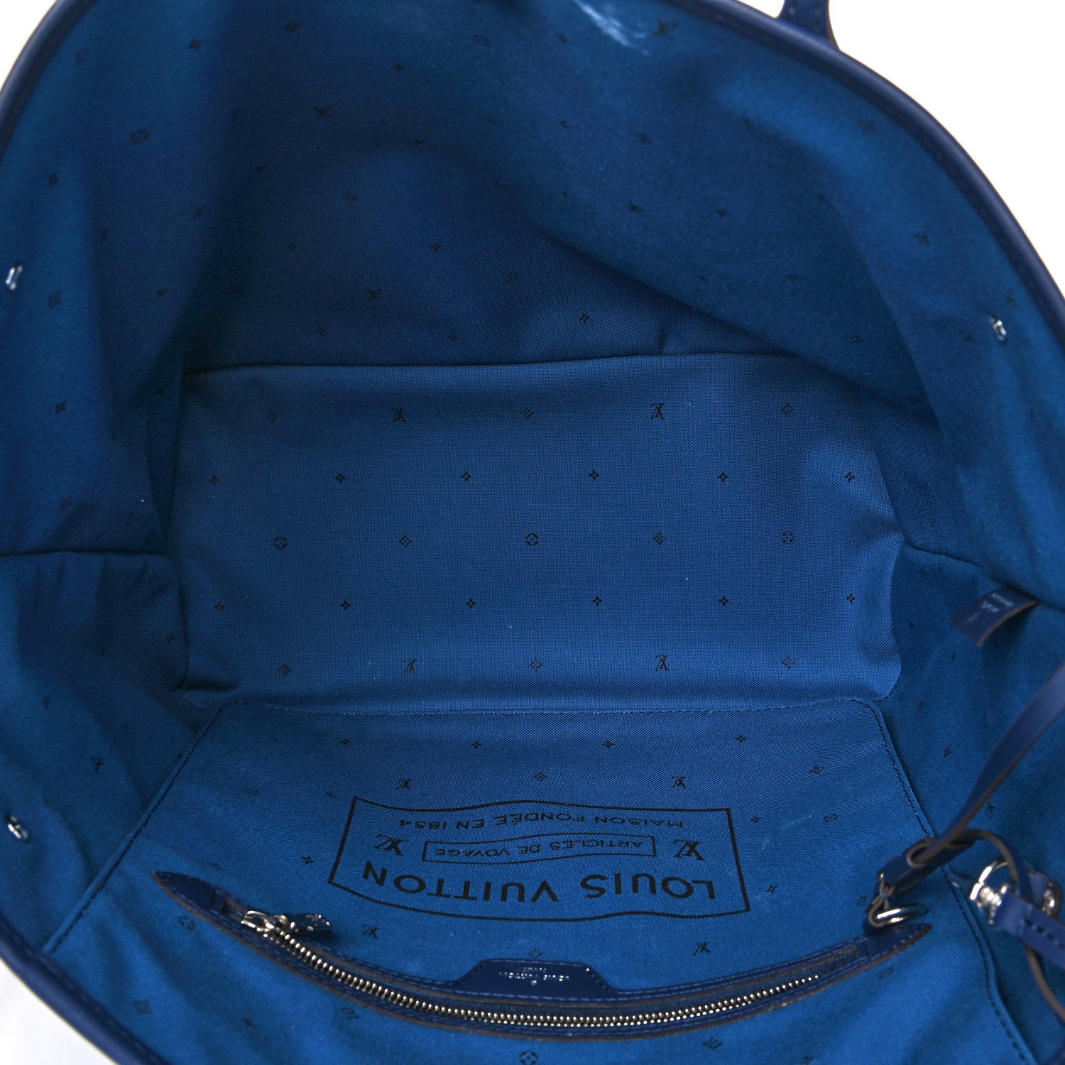 Louis Vuitton Monogram Escale Neverfull MM Blue 4 of 10