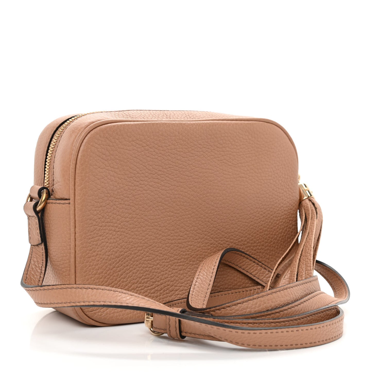 Pebbled Calfskin Small Soho Disco Bag Rose Beige