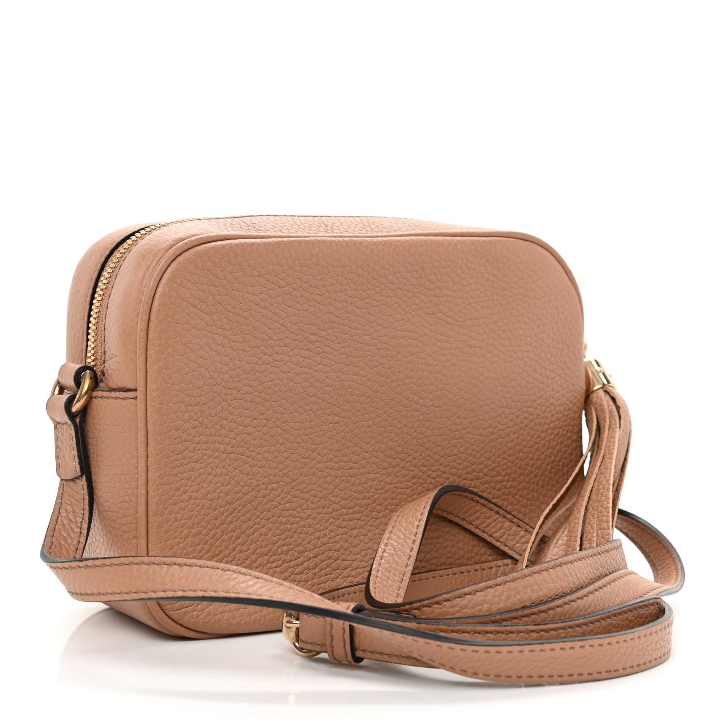 Gucci Pebbled Calfskin Small Soho Disco Bag Rose Beige 3 of 8